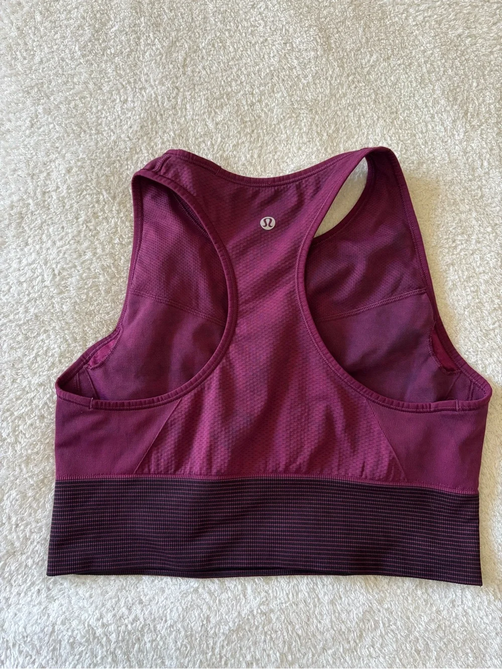 Lululemon Sleeveless Maroon Crop Tank Top